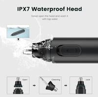 WENIVO Újratölthető Orr- és Fülszőrnyíró, IPX7 Vízálló Szemöldök és Arc Trimmelő, USB-C Töltés, 9000 RPM Motor, Férfiaknak és Nőknek 4