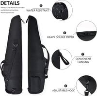 AUMTISC Taktikai Fegyvertáska 112/122/132 cm - Puska Tok Párnázott Nylon Anyagból, Vállpánttal és Kiegészítő Zsebekkel, Vadászathoz 6