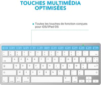 Német OMOTON Bluetooth billentyűzet francia kiosztással 5