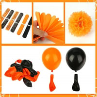 Koogel 40 részes Halloween Dekoráció Szett - Latex és Karton Elemek 5