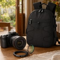 Családi fotókaland: 86–95 mm szűrőgyűrű + 49 mm UV-szűrő + DSLR hátizsák 1