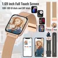 Nemheng 1.69" okosóra: Bluetooth hívás, IP67, pulzusmérő, Android/iOS 3