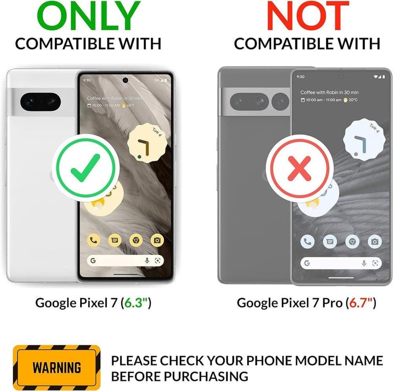 Google Pixel 7 Prémium Bőr Tok - Mágneses, Kártyatartós Védőtok
