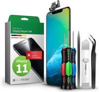 GIGA Fixxoo iPhone 11 Retina LCD Kijelző Cserecsomag - Érintőképernyős Üveg Szerszámkészlettel - Egyszerű Kijelzőjavítás Otthon 1