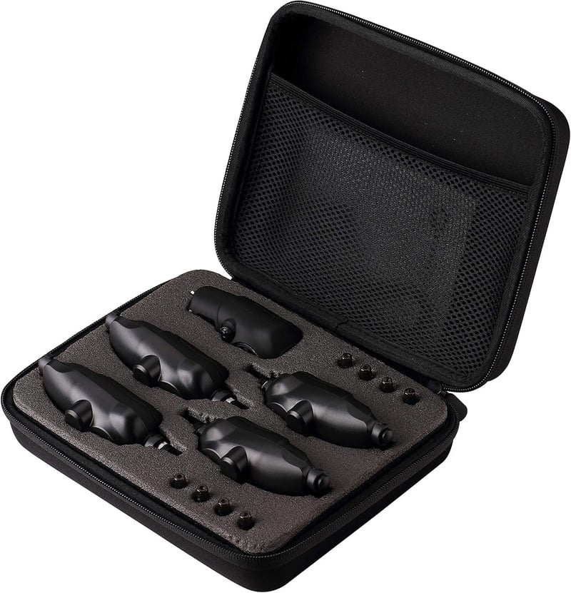 New Direction Tackle K9s + R9s Smart Bite Alarm 3+1 Szett - Pontyozó Kapásjelző Készlet Bojlis Horgászathoz