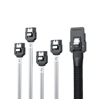 Mini SAS - 4x SATA átalakító kábel, 6G, 0,5m, SFF-8087 - adattároló összekötő 2
