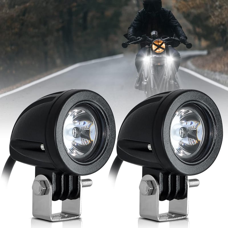 Dinfu 2 Inch LED Motorkerékpár Kiegészítő Fényszóró - 12-24V IP68 Vízálló Spotlámpa ATV UTV Dirt Bike Terepjáró Csónak Pickup Járművekhez