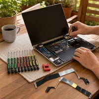 Súprava na opravu displeja: 40-pin LCD kábel + 13-dielna sada precíznych skrutkovačov 1