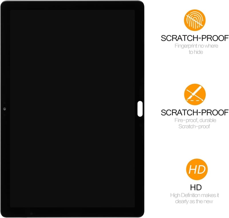 Huawei MediaPad M5 lite 10 LCD kijelző érintőpanellel, fekete - 2018-as modellhez