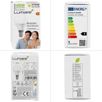 Lumare 5W E14 LED izzó, meleg fehér, csepp alakú, 270° fényszórás 7