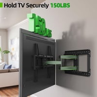 USX MOUNT Dupla Karos TV Fali Tartó 37-90" Képernyőkhöz, 60kg Teherbírással, ±45° Forgatható, Dönthető, VESA 600x400mm Kompatibilis LED/LCD/ 4
