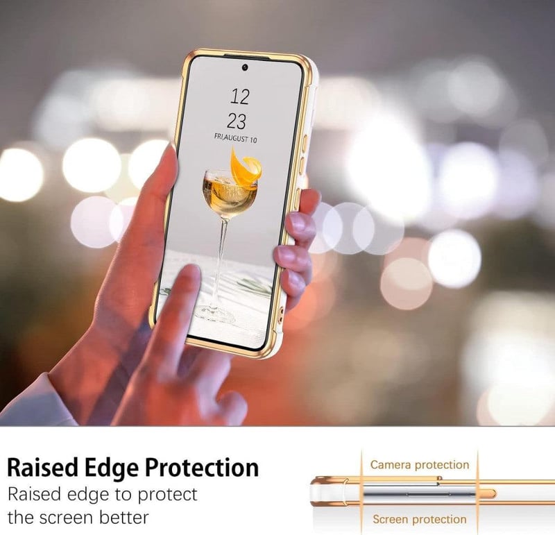 Samsung Galaxy S21 Ultra Csillogó Fehér Szilikon Védőtok