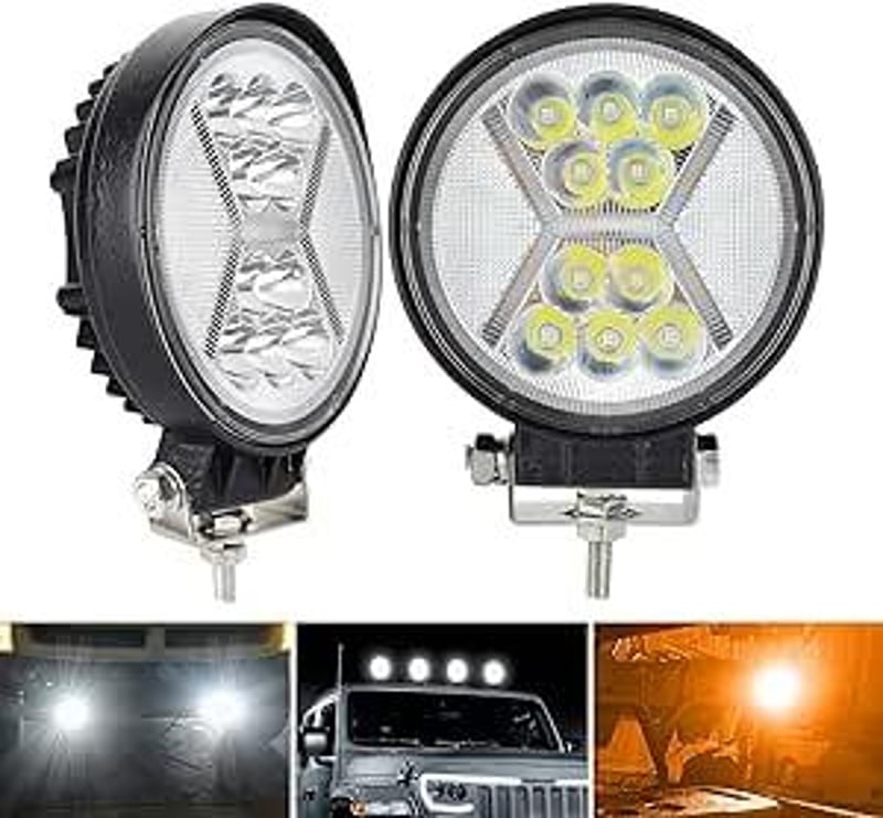 Kerek 4" LED Munkalámpa 36W - Vízálló IP67, 12V