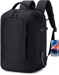 SUCIKORIO Bővíthető Repülős Hátizsák 40x20x25 - Laptoptartós, USB-s, Ryanair Kompatibilis 1