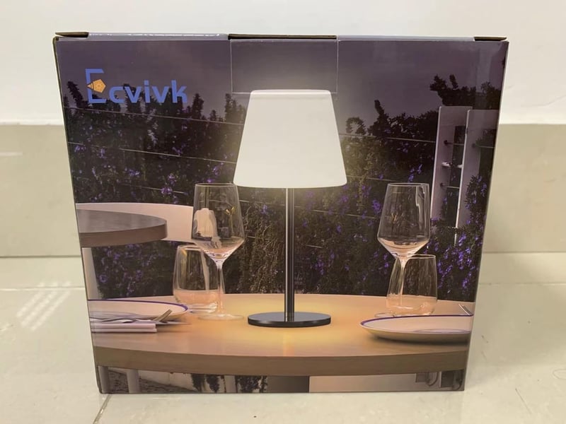Hordozható LED asztali lámpa - Kültéri, vízálló, RGB színváltós, akkus Ecvivk éjjeli fény