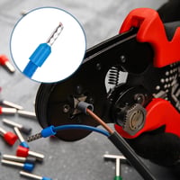 Hanibos 100 db-os szigetelt érvéghüvely készlet, 4mm², 12mm hosszú, vezetékekhez 5