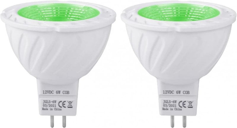 REYLAX 6W Zöld LED Spotlámpa GU5.3 MR16 Foglalathoz, 500LM