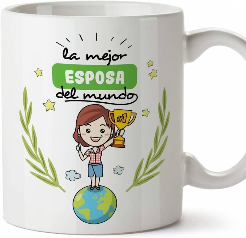 MUGFFINS Spanyol Feliratú "Feleség" Bögre - Egyedi Ajándék