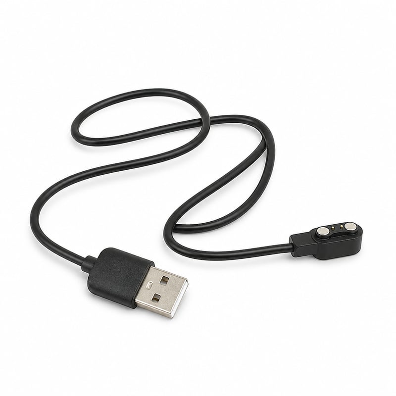 Cablu de încărcare magnetic USB pentru smartwatch militar Soudorv – Încărcător de schimb pentru smartwatch Soudorv, negru, piesă de schimb