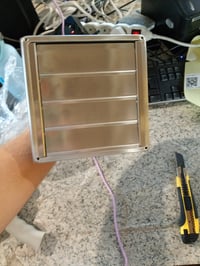 Nerezová ventilačná mriežka ACONDE 125 mm so sieťkou proti hmyzu do kúpeľne — bez skrutiek (stav: pozri 2. obrázok) 4