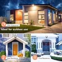 MEIKEE 25W LED Reflektor Mozgásérzékelővel - 2100 Lumen, IP66 Vízálló, Távirányítós, 3 Üzemmód, Állítható Fényerő, Kültéri Lámpa Kerthez, Ga 5