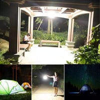 XVZ Napelemes LED Kempinglámpa - USB-s, Vízálló, 5 Fénymód, Powerbank - Fehér 9