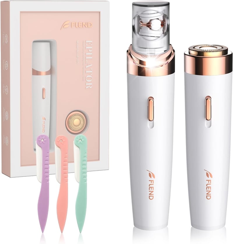 Philips 2 az 1-ben LED-es mini epilátor és női arcszőrtelenítő, vezeték nélküli