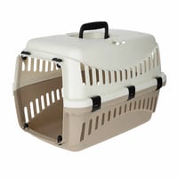 Kerbl Pet Expedion szállítóbox kutyának macskának 45x30x30 cm krém/taupe műanyag — ajtó nélküli szállítóbox (állapot: lásd a 2. képet) 1