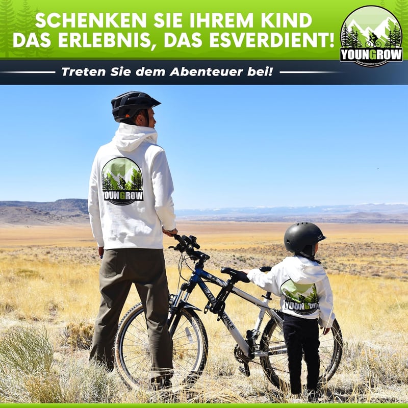 YOUNGROW Első Gyermekülés Kerékpárra - 2-6 Éves, 24kg-ig, MTB Kompatibilis