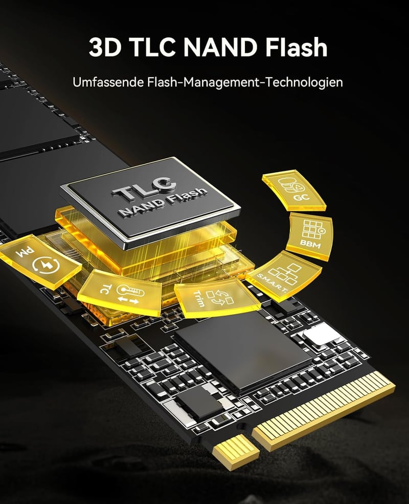 ORICO IG740PRO 2TB M.2 NVMe SSD PCIe 4.0 - 7450 MB/s Sebesség, TLC 3D NAND, Hűtőbordával - Ipari és Otthoni Használatra, Laptop, PC, PS5 Kom