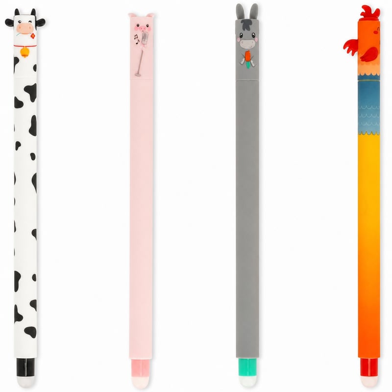 Set de pixuri cu gel termosensibile LEGAMI Farm Sweet Farm 0,7 mm negru roz — nu necesită schimbarea minei (stare: vezi a 2-a poză)