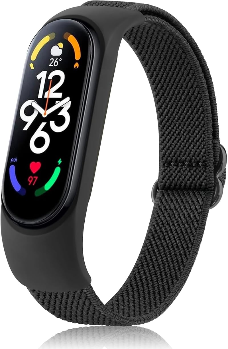 Xiaomi Mi Band 7/6/5 állítható nylon szíj - Vancle sportpánt