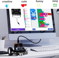 GeeekPi DeskPi MicroCar - BBC Micro:bit V2 Programozható Robot Autó Készlet - STEM Oktatási Eszköz Gyerekeknek - Grafikus Makecode Kódolás U 9