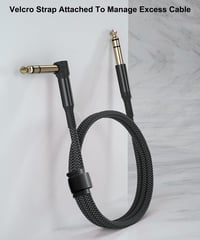 Elebase 90 fokos gitárkábel szett, 2db 3m-es, 6.35mm TRS hangszerkábel 7