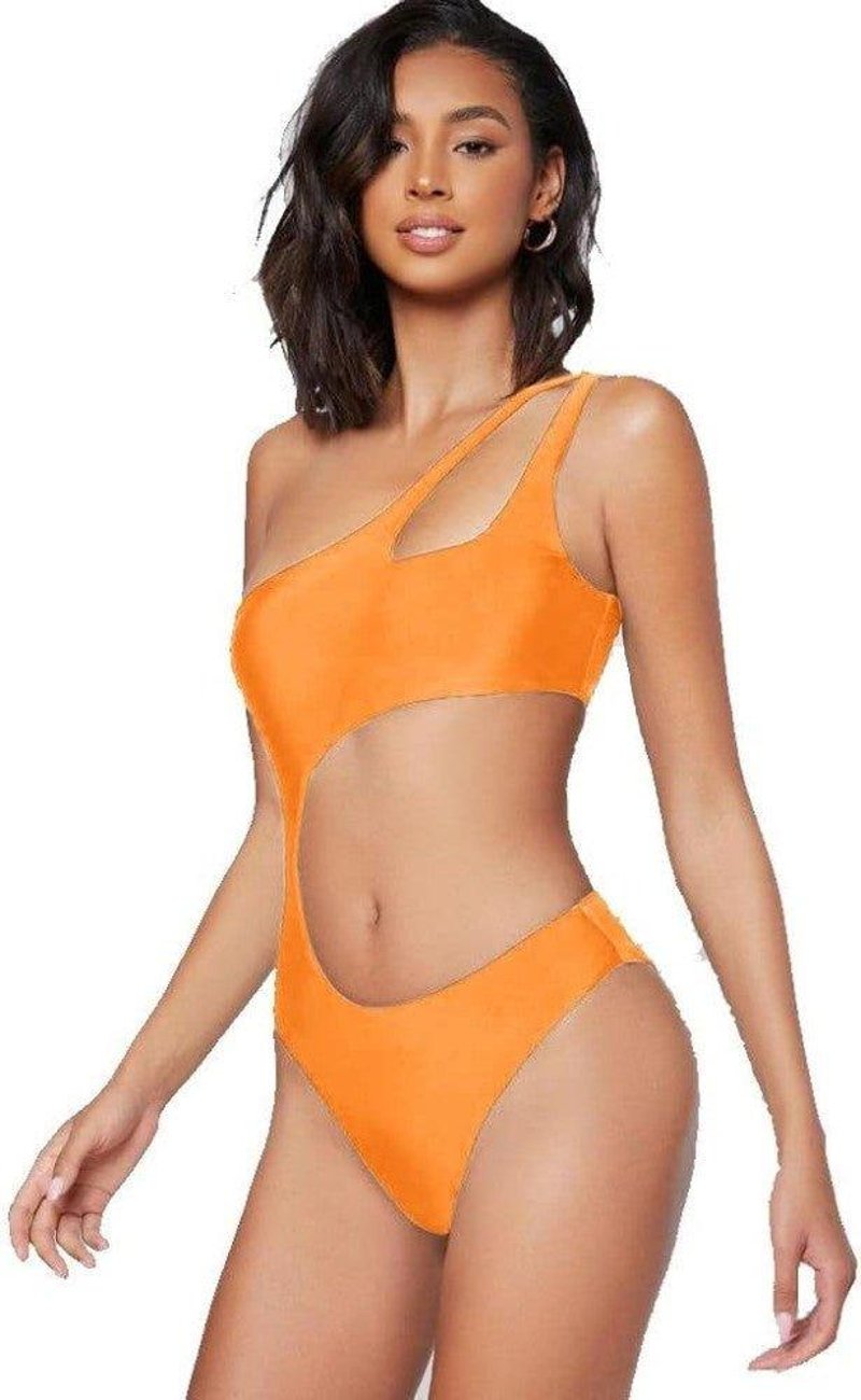 Ducomi Joy Monovállú Push Up Bikini Fürdőruha Brazil Alsóval, M-es