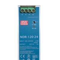 MeanWell NDR-120-24 DIN-sínre szerelhető tápegység, 120W, 24V/5A, ipari kapcsolóüzemű adapter projektorokhoz, konzolokhoz, monitorokhoz 2