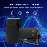 Herdio 3,5" Bluetooth Kültéri Hangszórópár - 200W Vízálló 3-Utas Hangrendszer Falra Szerelhető, 30m Hatótáv, AUX Bemenet, Teraszra, Kertbe,  2
