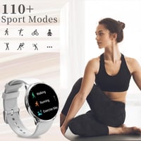 Fitonus 1.39" Always-On Okosóra Férfiaknak és Nőknek, IP67 Vízálló, 110+ Sportmód, SpO2 Mérés, Ezüst 5