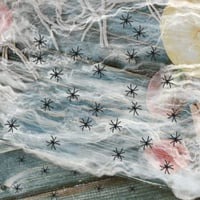 Óriás Halloween pókháló szett 60 műpókkal, 2 csomag - 100g 4