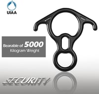 2win2buy Alumínium Ereszkedő Eszköz 50KN - Hegymászó Nyolcas Biztosító Karabiner Ívelt Füllel - UIAA Tanúsítvánnyal 2