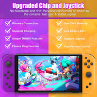 Bonacell vezeték nélküli kontroller szett Switch-hez, turbó és ébresztés funkcióval 2