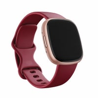 Inteligentné hodinky Fitbit Versa 4 s GPS, fialovo-ružový remienok / puzdro z ružového hliníka — chybné, nezobrazuje obraz, na náhradné diely (stav: pozri 2. obrázok) 1
