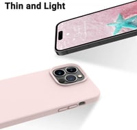 iPhone 14 Pro Púderrózsaszín Ultravékony Ütésálló Szilikon Védőtok 4