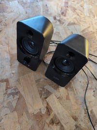 Boxe PC Stereo Speedlink DAROC, 2.0, 12W, jack 3,5 mm AUX, USB, negru — defecte, pentru piese (stare: vezi a 2-a poză) 2