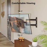 BONTEC Dönthető és Forgatható TV Fali Tartó 13-43 Colos LED/LCD/OLED TV-hez és Monitorhoz, 35 kg Teherbírással, VESA 200x200 mm 3