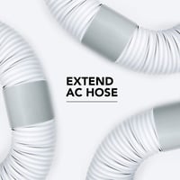 Sunshine smile 150 mm Légkondi Kipufogócső Adapter - Alumínium Klíma Csatlakozó Szellőzőcső Toldó Elem Jó Szigeteléssel, 5 Bar Nyomásig 6