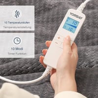 Yorbay XXL Elektromos Takaró - 10 Fokozatú, Időzíthető, Túlmelegedés Elleni Védelemmel 2