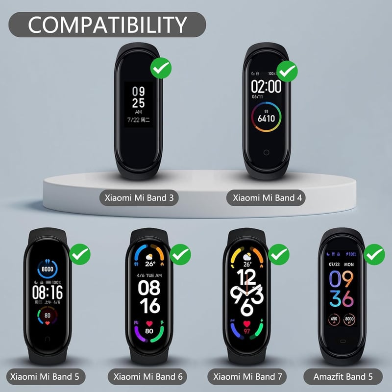 Xiaomi Mi Band 7/6/5 állítható nylon szíj - Vancle sportpánt