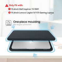 Smatree 15,6" Kemény Laptop Táska Dell Inspiron 15 és Lenovo Legion 5 Modellekhez - Fekete Védőtok Vékony Kialakítással 2