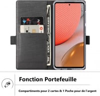 Samsung Galaxy A72 elegáns PU bőr védőtok 2